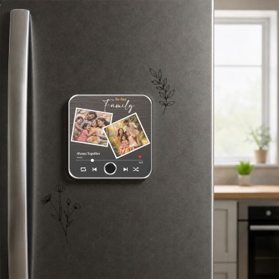 amily Photo Frame Customized Musical Photo Frame Rechargeable Speaker with On/Off Button Meaningful Home Decor Gift for Parents, Anniversary